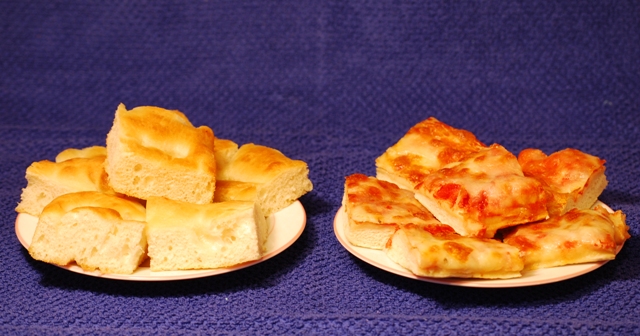 focaccia e pizza